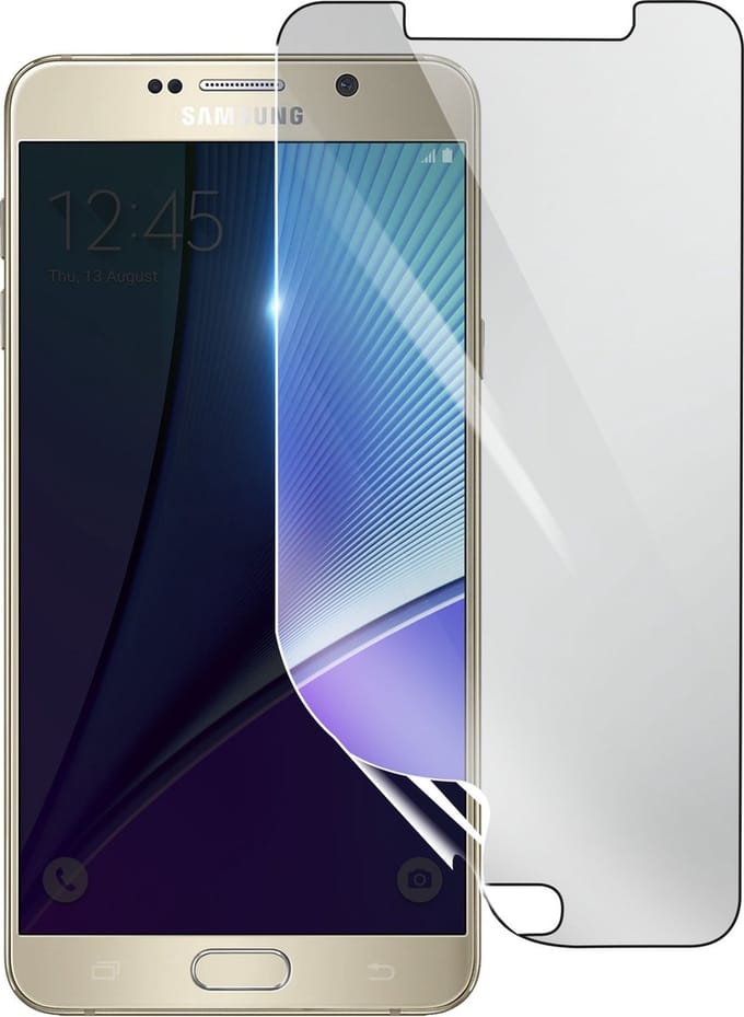 3mk, Geschikt voor Samsung Galaxy Note 5, Schokbestendige Hydrogel Screenprotector, Transparant