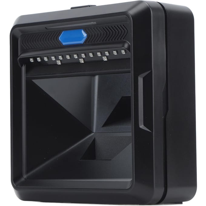 Scanner de codes-barres de bureau Haute vitesse IR Détection automatique Scanner de codes 1D 2D QR pour Magasin Supermarché black