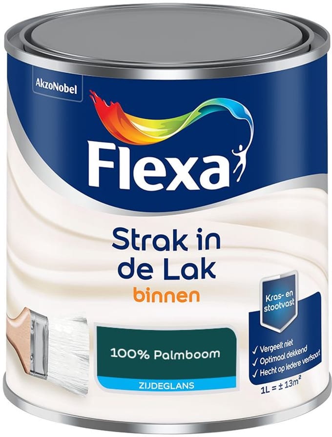Flexa - Strak In De Lak Binnenlak Zijdeglans - 100% Palmboom - Mengverf - 1 L