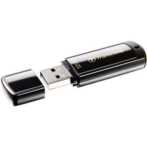 Transcend JetFlash® 350 USB-stick 32 GB Zwart TS32GJF350 USB-A 2.0