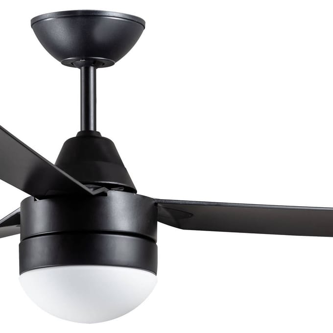 Beacon Lighting Plafondventilator met licht Megara zwart 122cm geruisloos