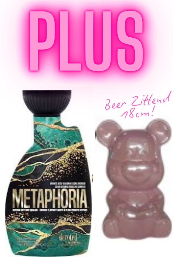 Devoted Creations Metaphoria 400 ml PLUS Beer Roze Zittend 18 cm !