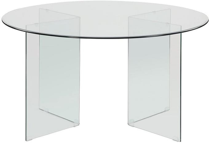 Vente-unique Eettafel ADAMO - 4 personen - Gehard glas