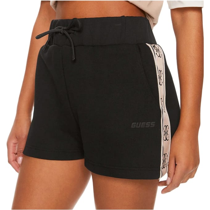 Sweatshorts met tunnelkoord en logoprint model 'BRITNEY'