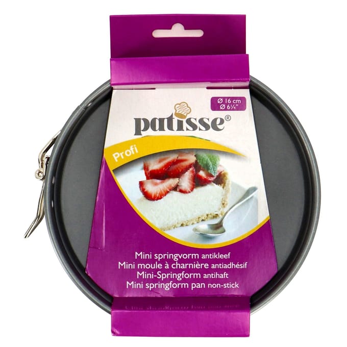Patisse Springvorm Met Bodem 16 Cm Staal Antraciet