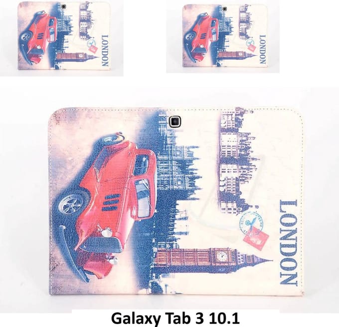 Samsung Galaxy Tab 3 10.1 Smart Tablethoes Print voor bescherming van tablet (P5210)- 8719273107553