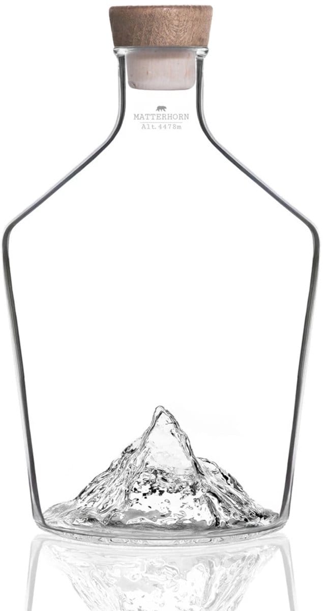 Alaskan Maker Topographic karaf met stop Matterhorn / Cervin