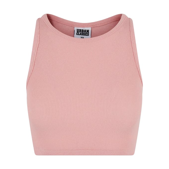 Urban Classics - Rib Crop top - M - Roze