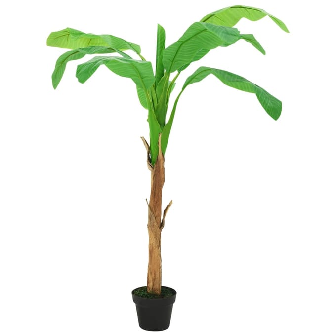 vidaXL - Kunstboom - met - pot - banaan - 180 - cm - groen
