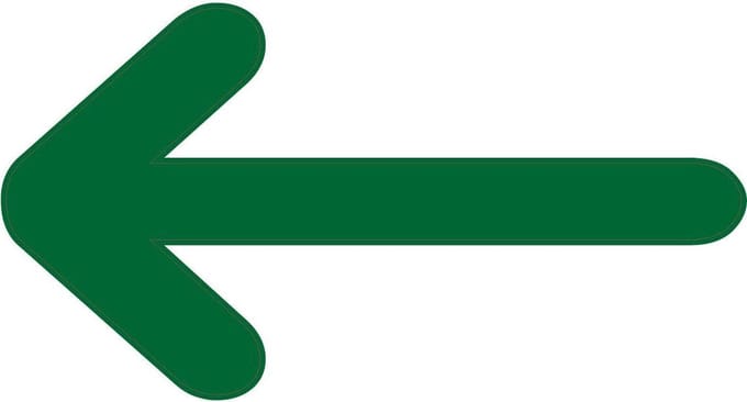 Vloerstickers Pijlen donkergroen - Vloermarkeringspijlen