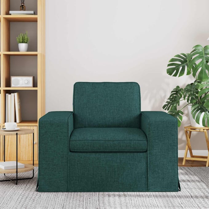 vidaXL - Bank - Donkergroen - 103 - x - 80 - x - 82 - cm - Stof