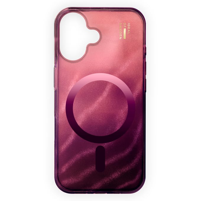 iDeal of Sweden Clear Case geschikt voor MagSafe geschikt voor iPhone 16 - Cherry Lacquer