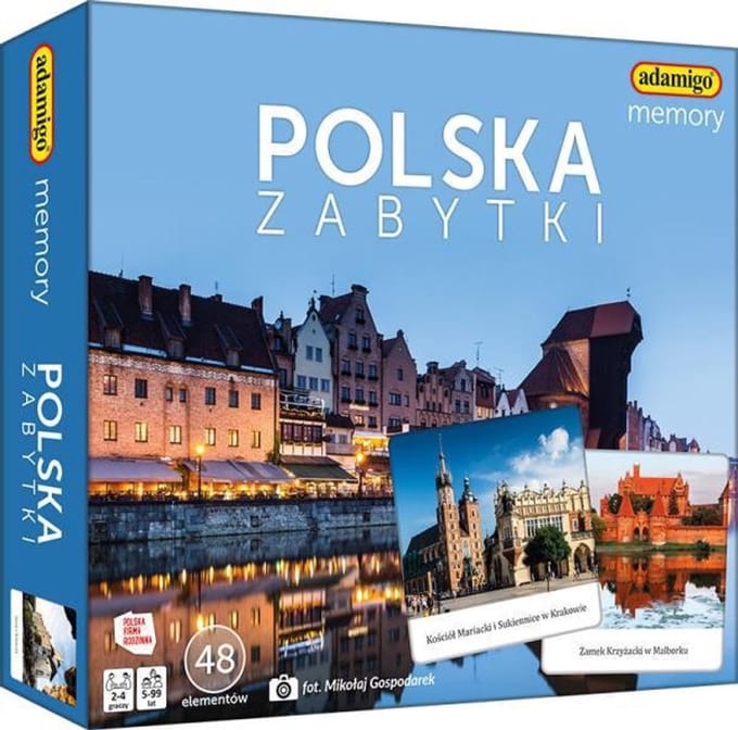 Gra memory Polska zabytki - Memory-spel Poolse monumenten