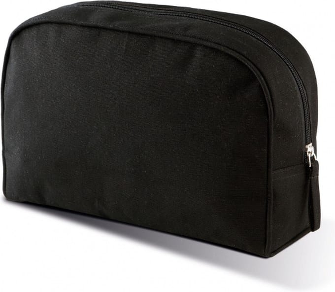 Kimood grote Toilettas - zwart - 28x18x9 cm - 5L - make-up etui