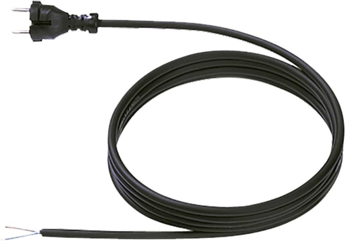 Stekkerklaar Rubber Aansluitkabel 3 Meter Zwart voor Elektrisch Gereedschap
