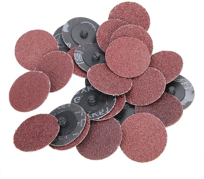 25PCS 2 INCH Rol Lock Schuurdiscs voor Rotatietools - R-Type Schuur- en Oppervlaktebehandeling (36 Grit)