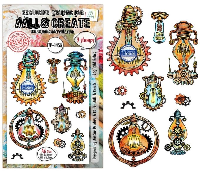 Aall & Create clearstamp A6 - Coglight relics
