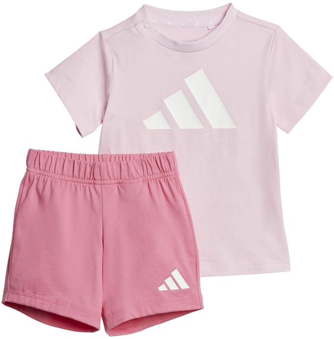Adidas Essentials Tee Set Roze 12-24 Months Kinderen