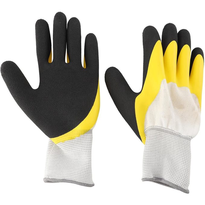 1 paire de gants de jardinage antidérapants et résistants à l'usure yellow