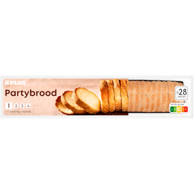 Partybrood wit gesneden