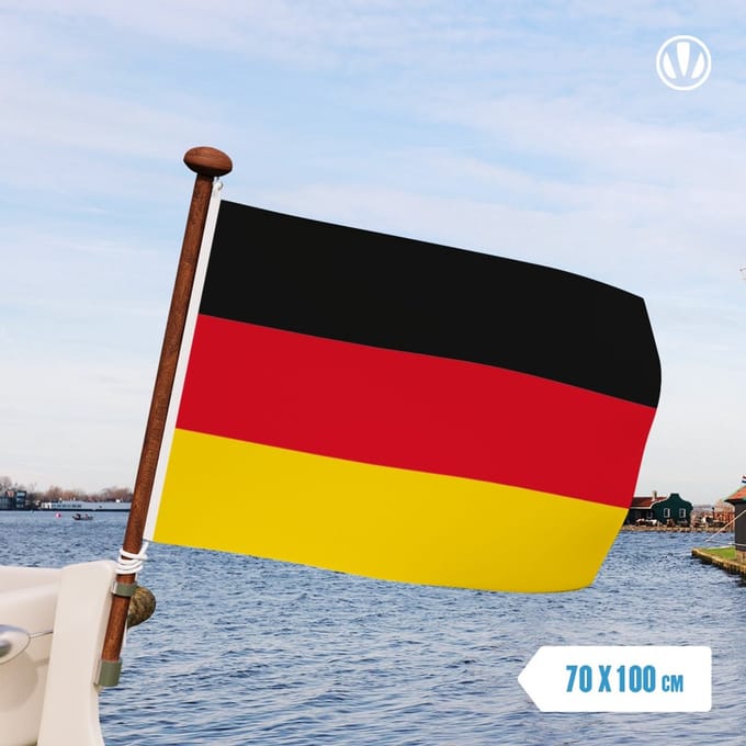 Duitse vlag 70x100cm - Spunpoly