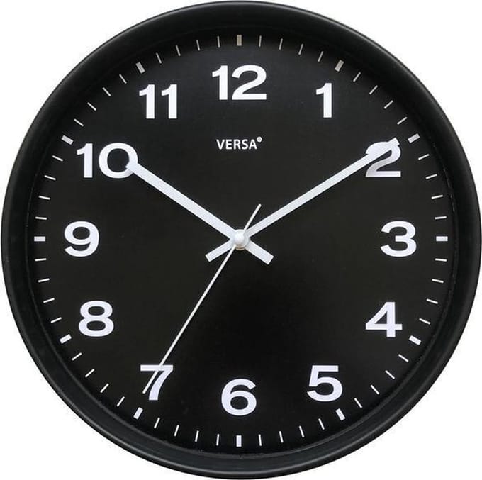 Muurklok Versa Kwarts Plastic 4,3 x 30,5 x 30,5 cm