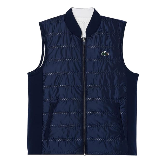 Lacoste Dames/Dames Gewatteerd Slim Gilet (Marine)