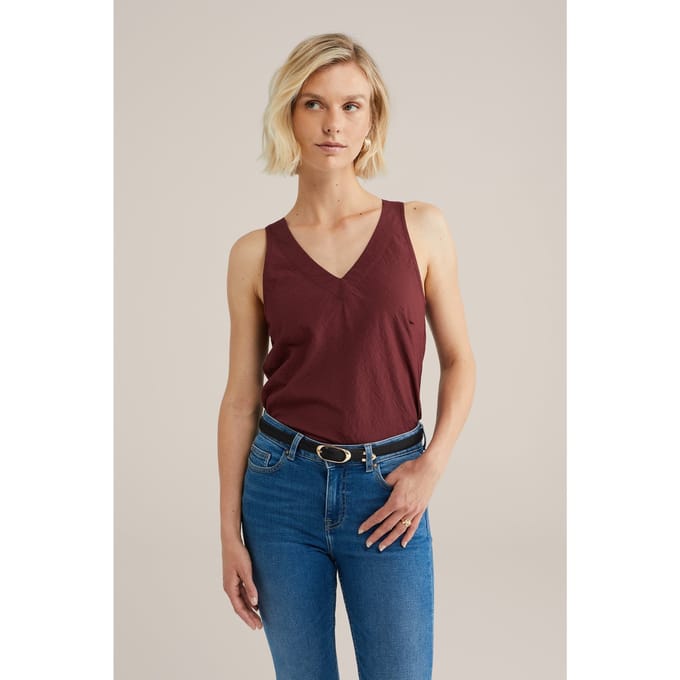 We Fashion Blouse Burgundy Red Maat: S | Blouses Outlet | Dames | Bordeaux