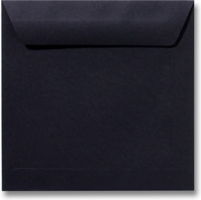 Envelop 17 x 17 Zwart, 60 stuks