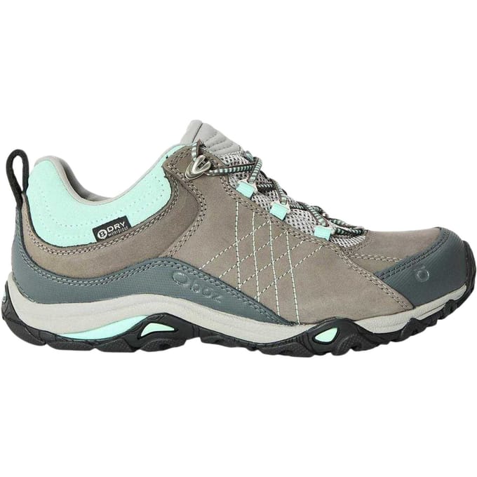 Oboz Waterdichte wandelschoenen van leer voor kinderen (Houtskool/Strand)
