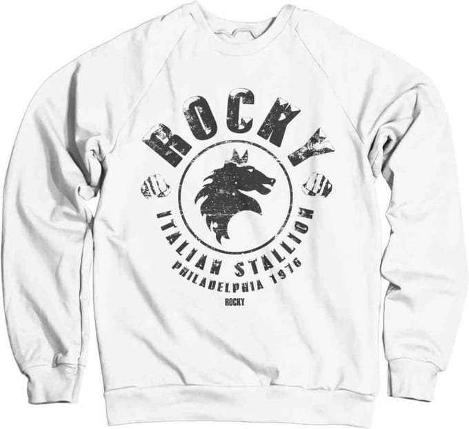 Rocky Sweater/trui -S- Italian Stallion Wit