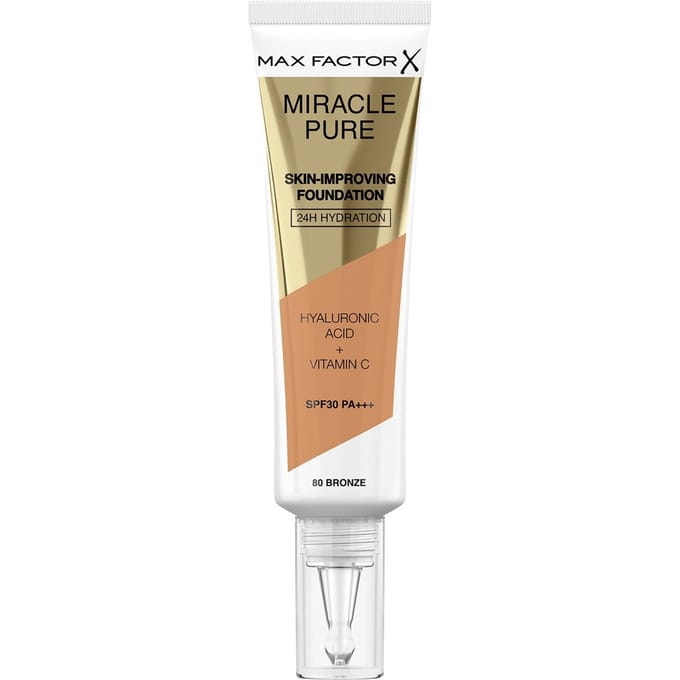 Max Factor Miracle Pure Skin Improving Foundation 30ml (Various Shades) - Bronze