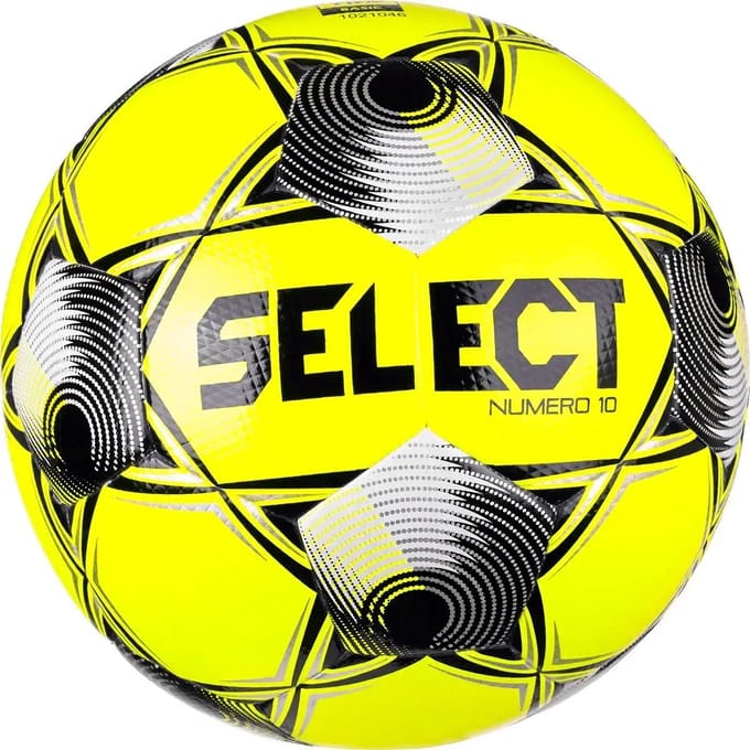 Select Numero 10 V26 (Size 5) Wedstrijd/Trainingsbal - Geel / Zilver | Maat: 5