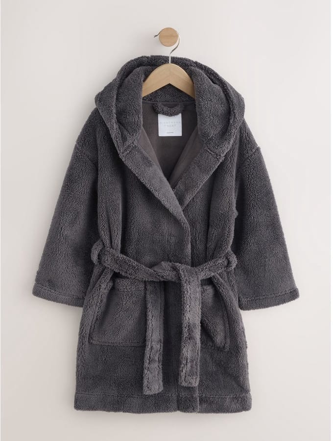 Next - Jongens - Fleece badjas - Grijs