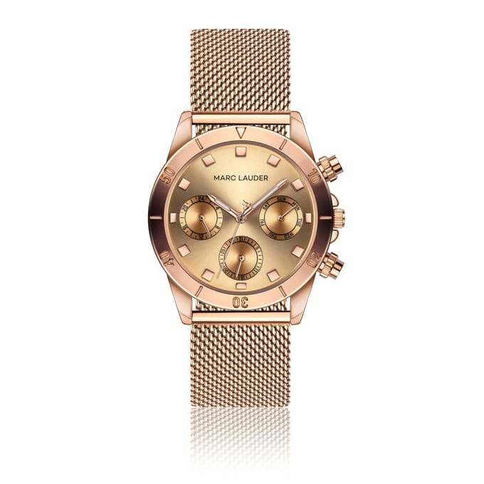 Horloge met mesh armband Marc Lauder Valencia