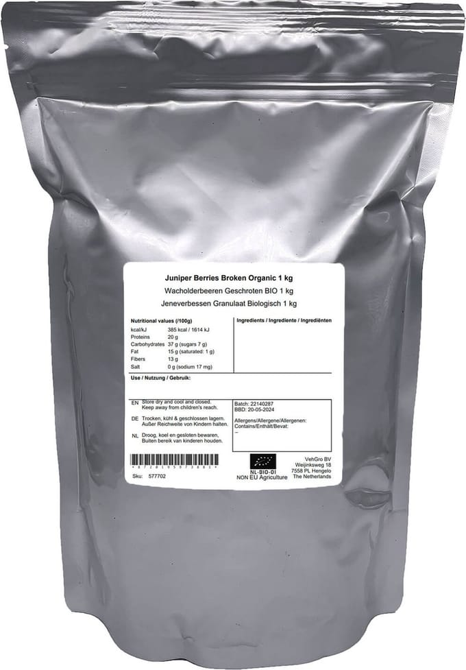 Jeneverbessen Granulaat Kiemarm - 1 Kg - Holyflavours