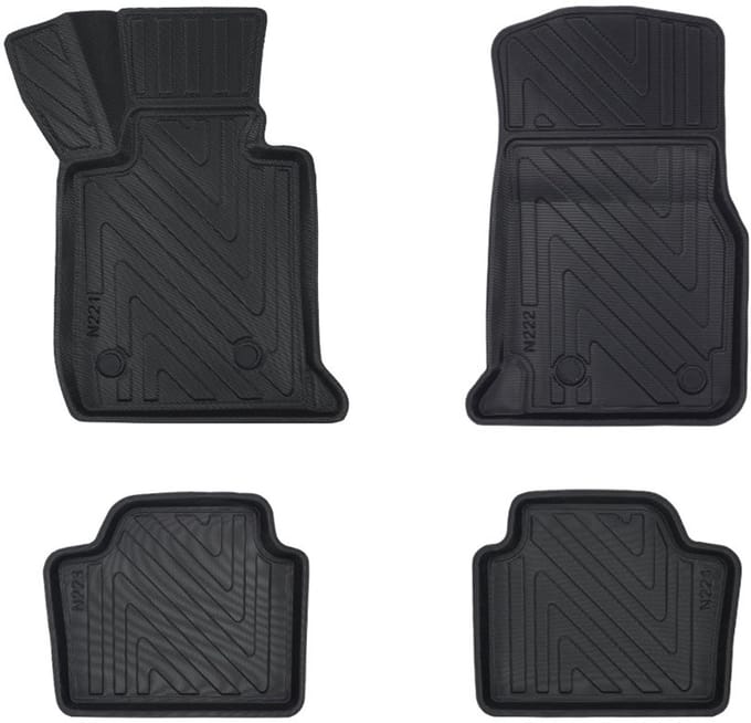 Rubbermatten BMW 4-serie F36 Gran Coupe 2014-2020 (complete set) - Premium carbonlook