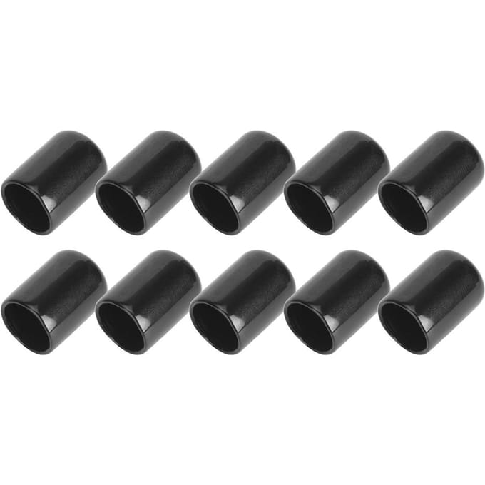 10 STUKS Rubber Duurzame Biljart Pool Keu Tip Beschermer Kleine Kop Club Beschermhoes Stick Cover Snooker black