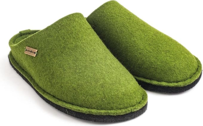 Haflinger Flair Soft pantoffels Grasgroen, maat 39