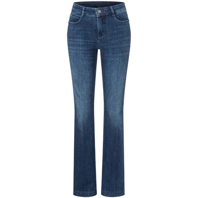 Bootcut jeans met labeldetail, model 'DREAM'