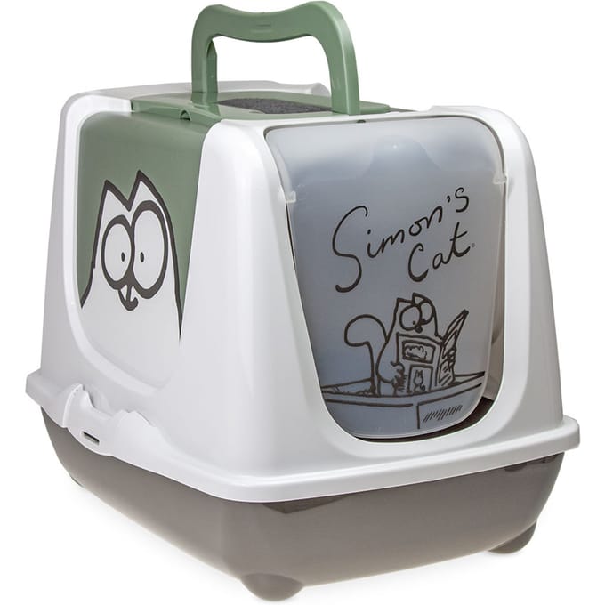 - Grijs/ groen/ wit - Simon's Cat Kattenbak