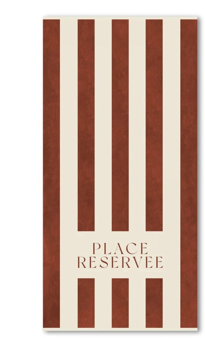 Place Réservée Classic beach towel 100x200cm tan