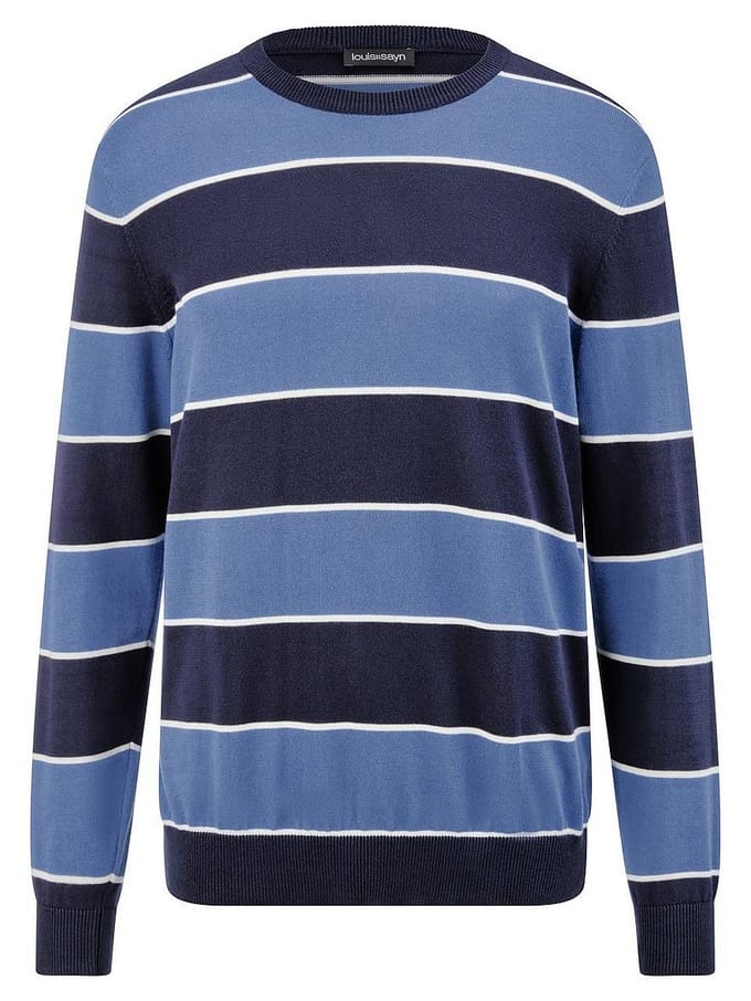 Trui ronde hals Van Louis Sayn blauw