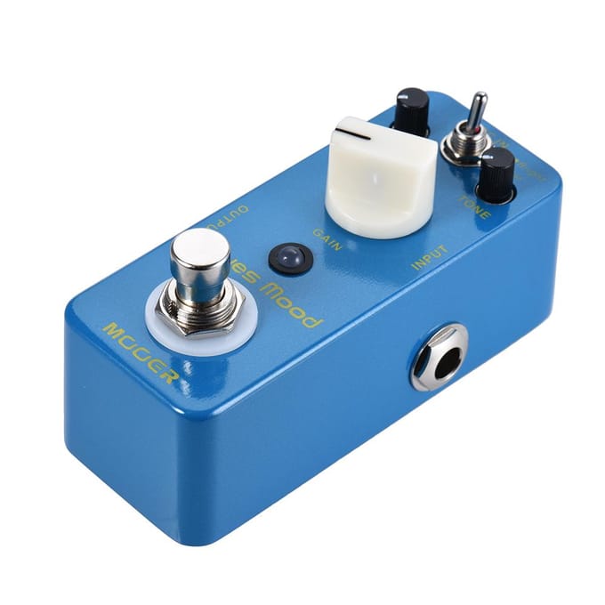 MOOER Blue Mood Blues Style Overdrive Gitaareffectpedaal 2 modi (helder/vet) True Bypass Full gray