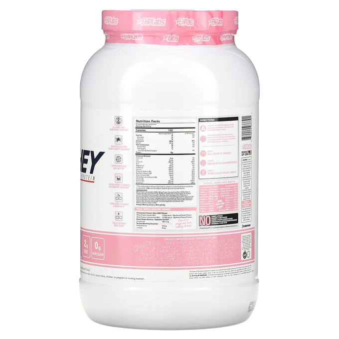 EHPlabs, OxyWhey, Lean Wellness Protein, Aardbeienmilkshake, 1,94 lb (880 g)
