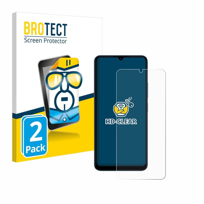 BROTECT - Screenprotector voor Xiaomi Redmi 13C - Folie Beschermfolie transparant 2 Stuks