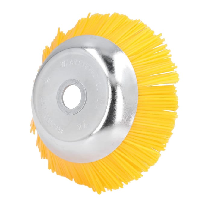 Machine de désherbage en fil de Nylon, Machine de jardin, Type bol, brosse de désherbage, tête de désherbage, accessoires pour cour jaune