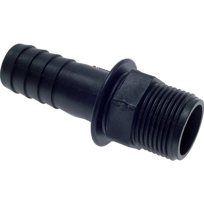G 3/4'' Buitendraad x 19mm Polypropylene (PP) Slangpilaar 10 Bar [2 Stuks]