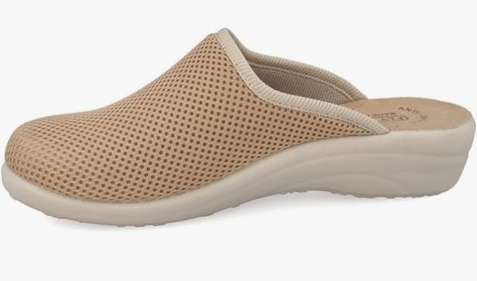 Fly Flot Dames Pantoffel | Beige | Maat: 41