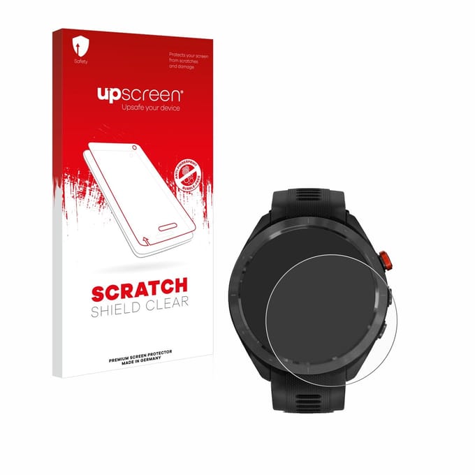 upscreen - Screenprotector voor Garmin Approach S70 (47 mm) - Folie Beschermfolie transparant